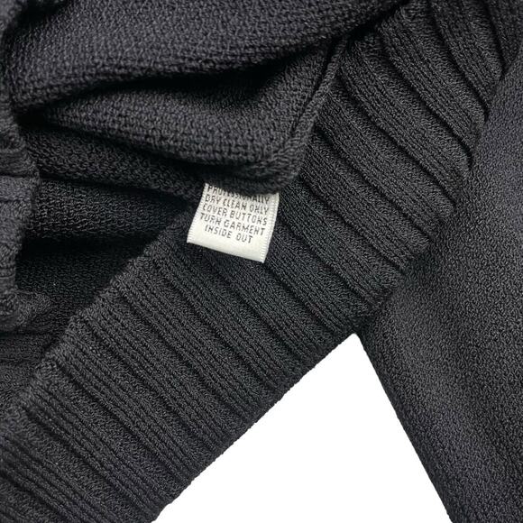 ST. JOHN COLLECTION Santana Sequin Knit Jacket Sz 8 Black - Picture 7 of 8